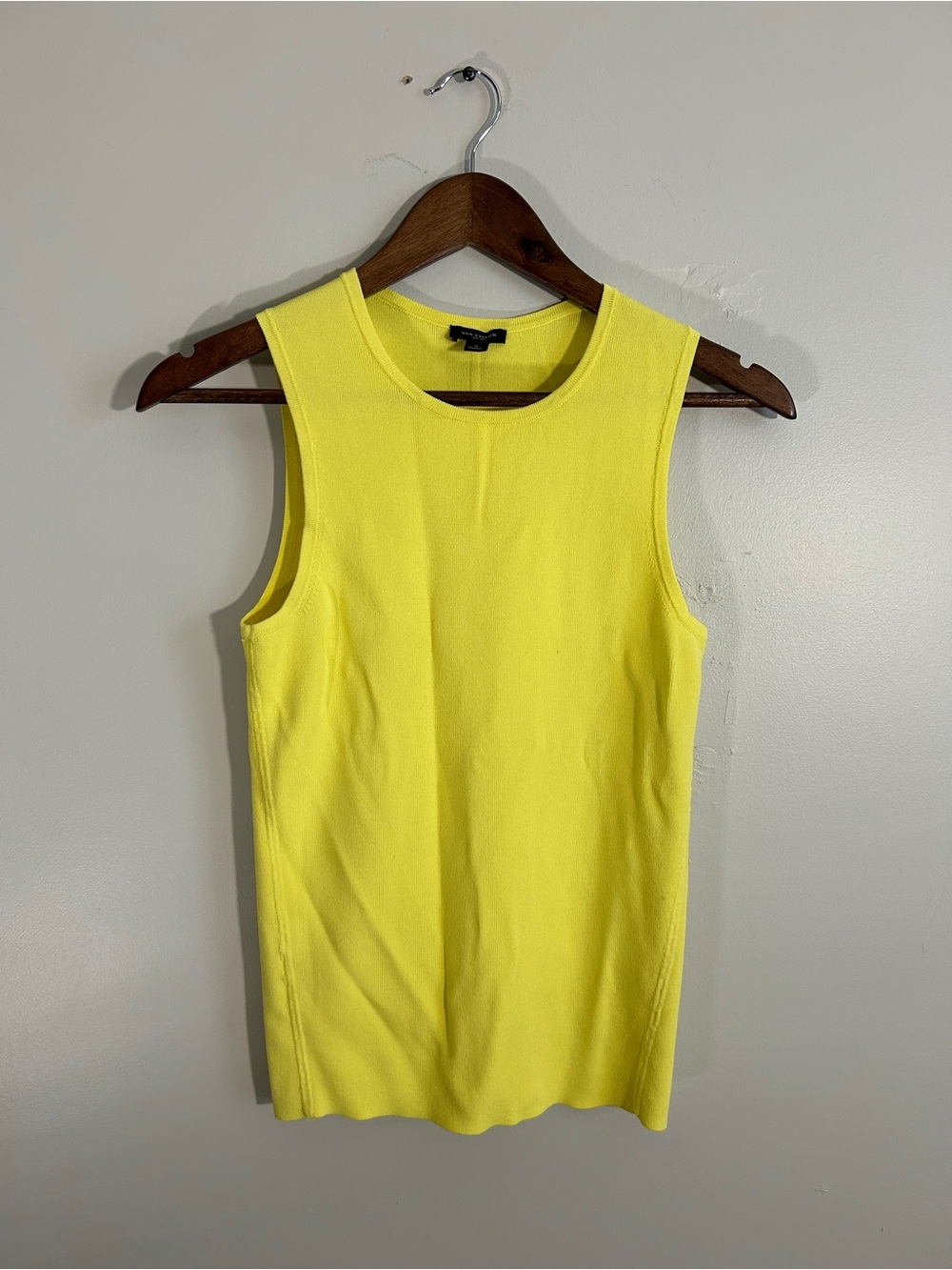 Ann Taylor Bright Yellow Knit Tank